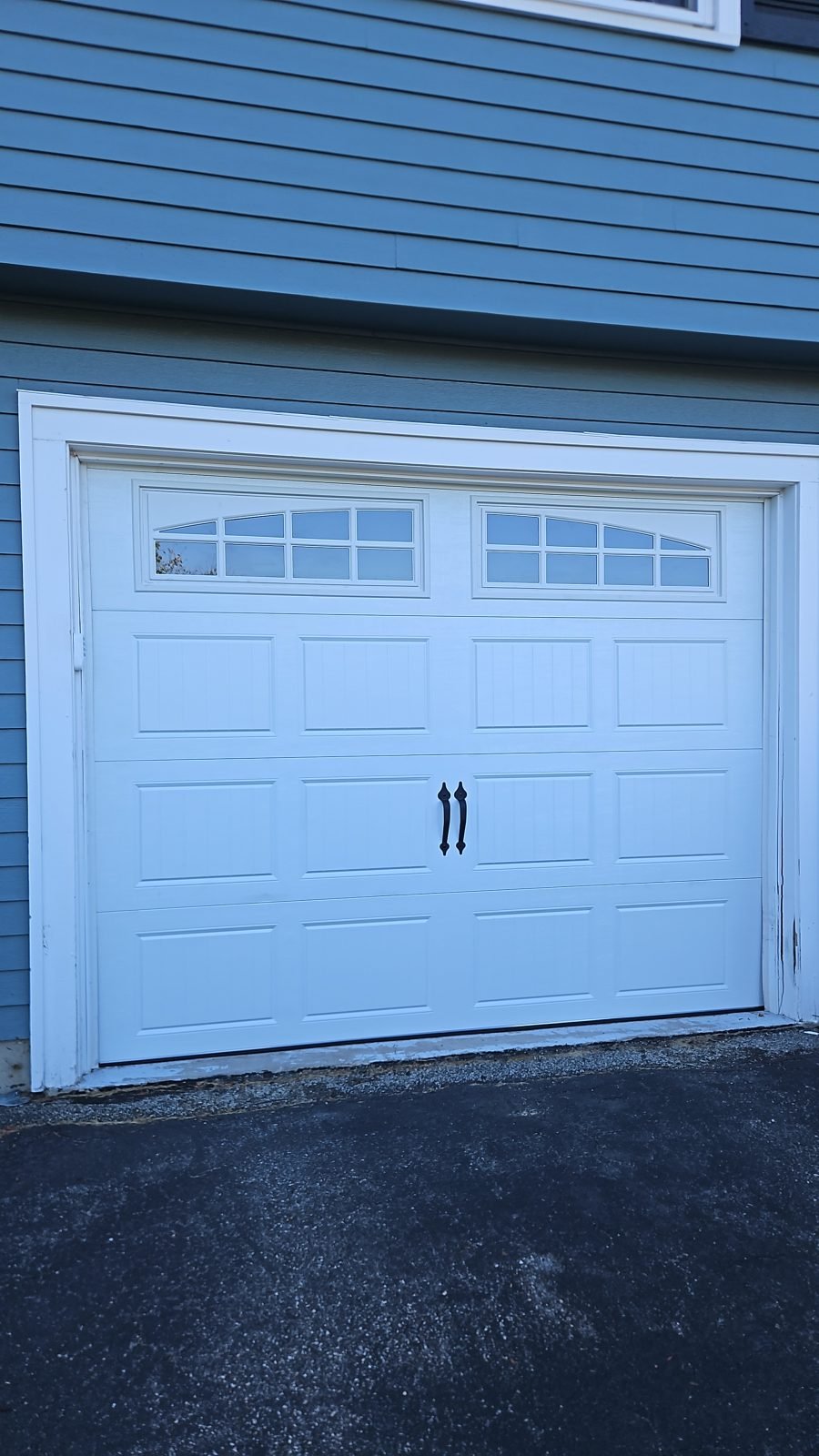New garage door installation completed for a homeowner in Burlington
